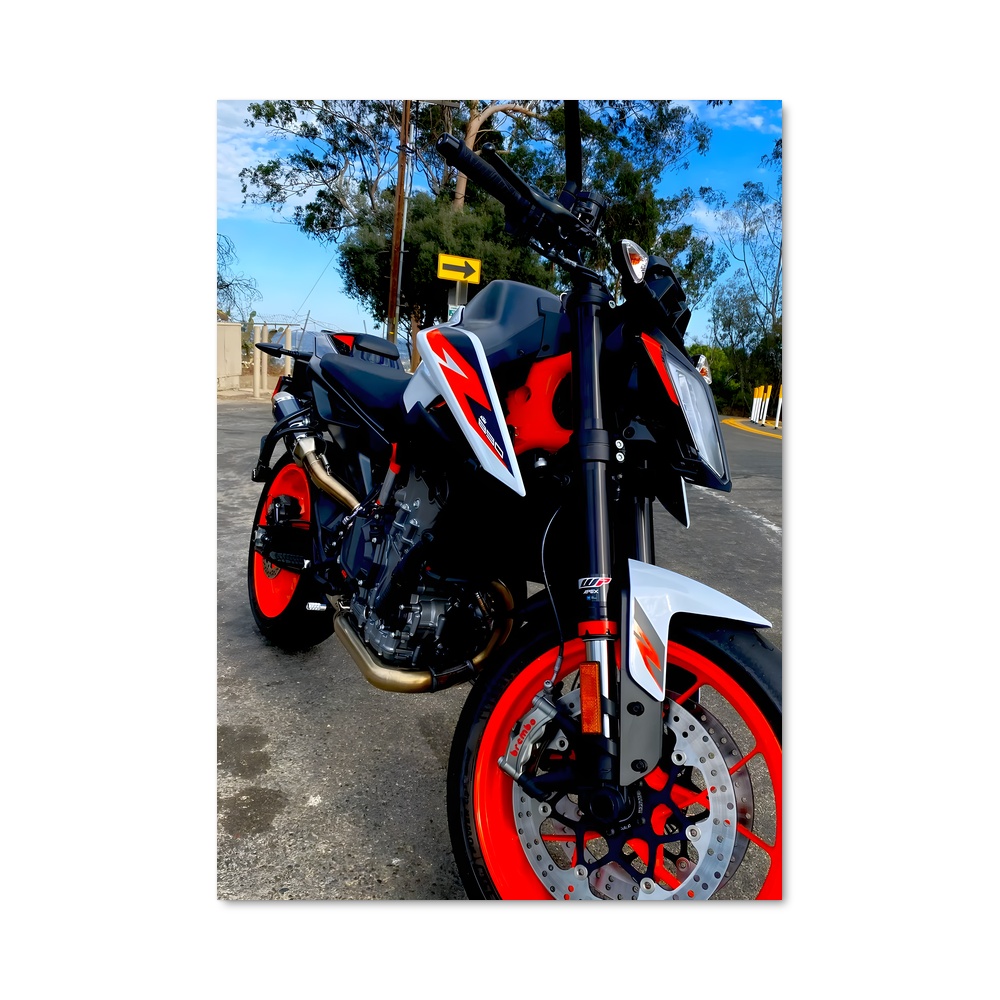 Poster magnifique duc r – affiche KTM Moto